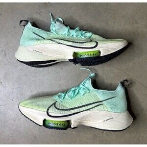 Nike Air Zoom Tempo Next% Flyknit Size 9 Volt Mint Foam CI9923-701